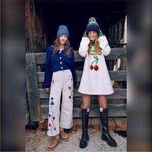 Free People Cherry Heart Sweater Dress